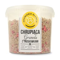 Chrupiąca granola z truskawkami 2000 g (wiaderko)