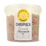 Chrupiąca granola z truskawkami wiadro 2000g