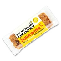 Baton zbożowy miodowy z żurawiną 45g